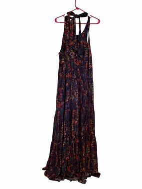 NATURAL LIFE “Hallie” Printed Halter Maxi Dress—XL